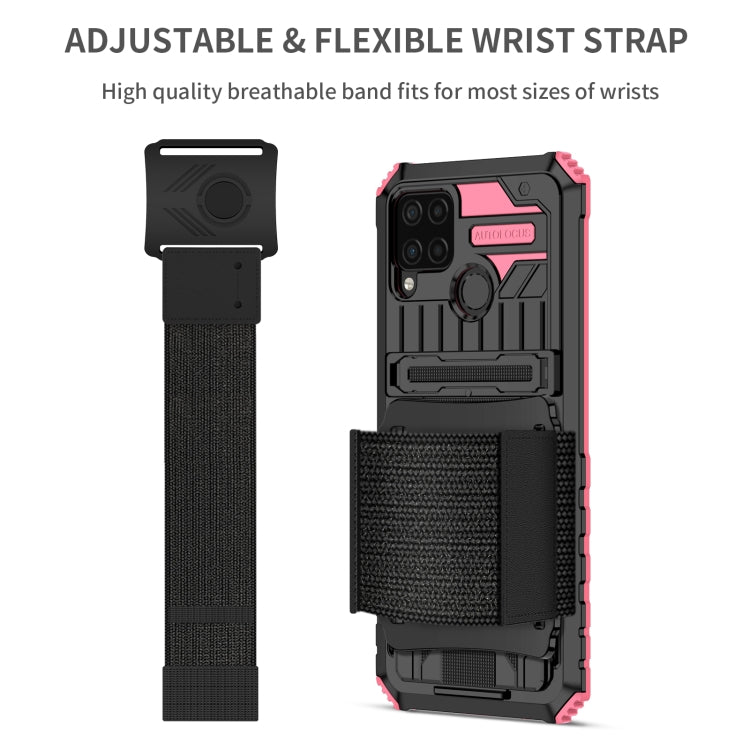 For OPPO Realme C15 Armor Wristband Phone Case