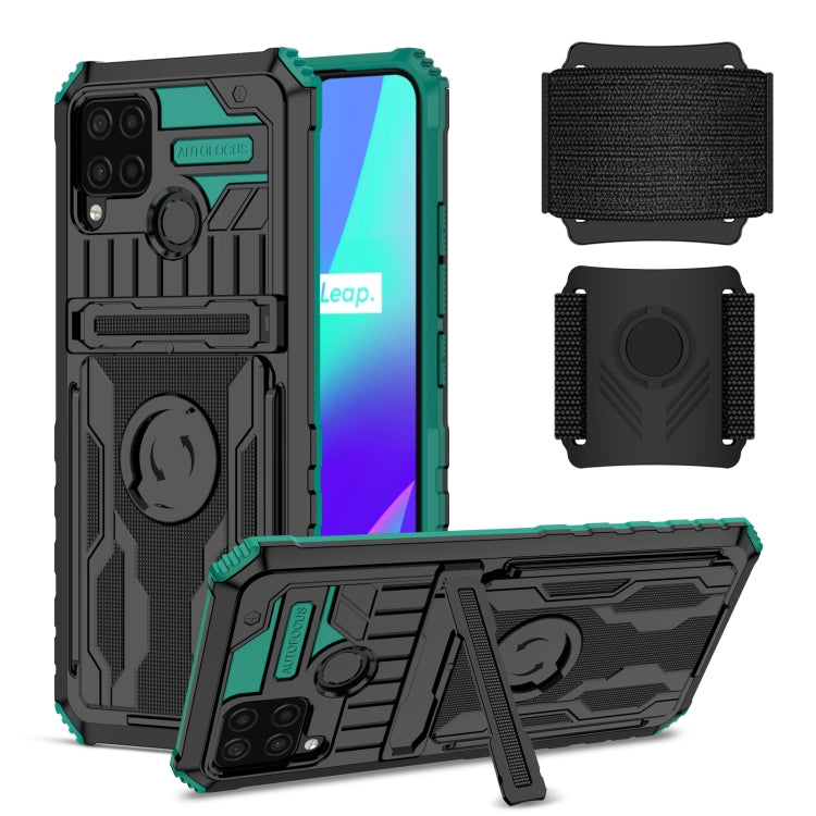 For OPPO Realme C15 Armor Wristband Phone Case