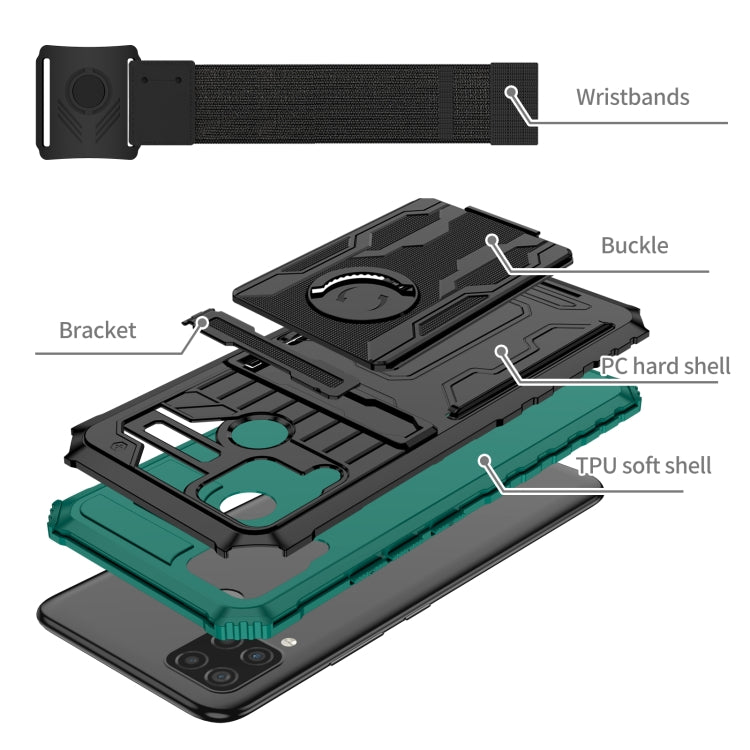 For OPPO Realme C15 Armor Wristband Phone Case
