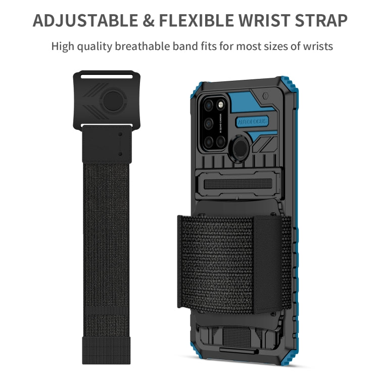 For OPPO Realme C17 Armor Wristband Phone Case