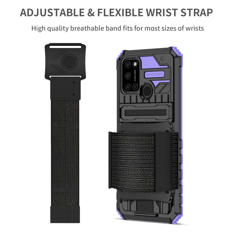 For OPPO Realme C17 Armor Wristband Phone Case