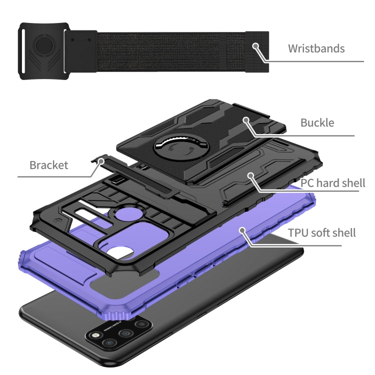 For OPPO Realme C17 Armor Wristband Phone Case