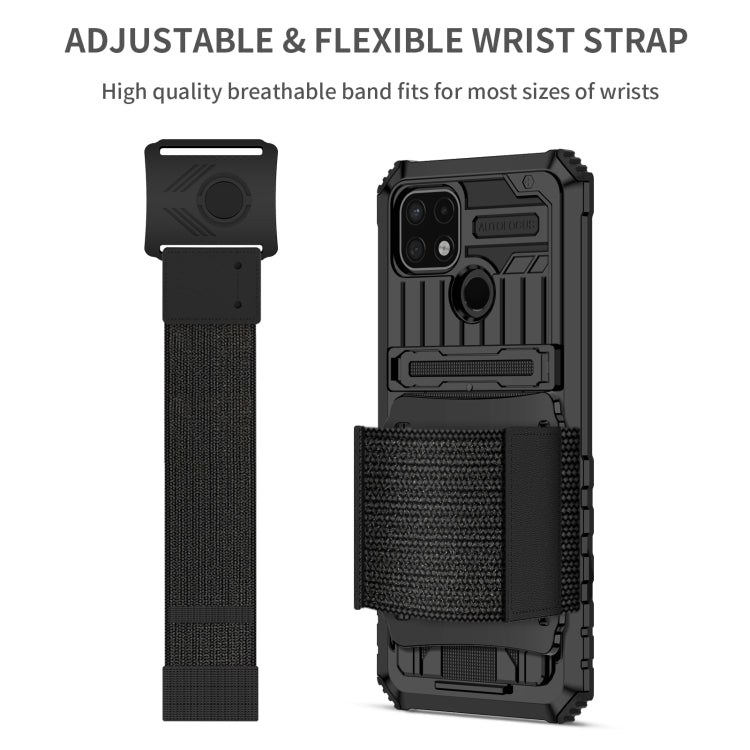 For OPPO Realme C21 Armor Wristband Phone Case