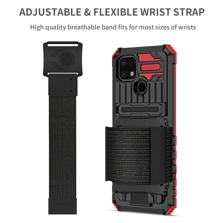 For OPPO Realme C21 Armor Wristband Phone Case
