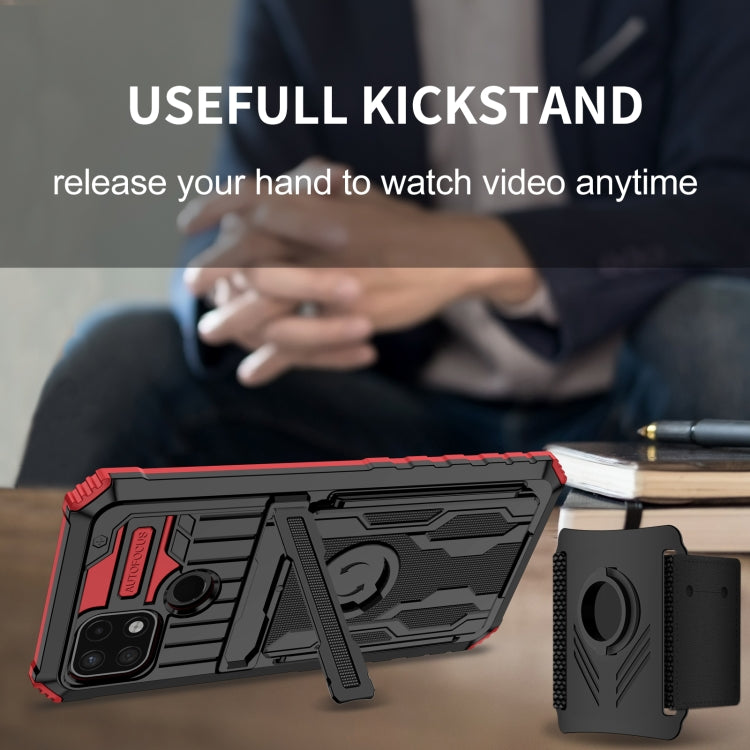 For OPPO Realme C21 Armor Wristband Phone Case