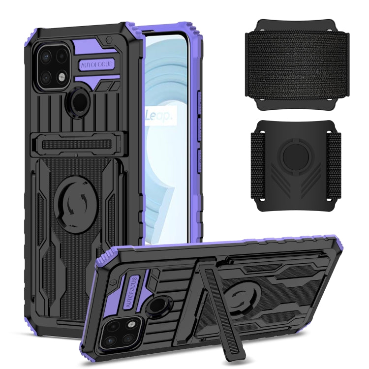 For OPPO Realme C21 Armor Wristband Phone Case