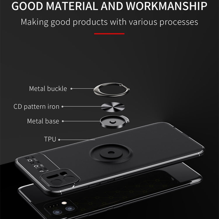 For OPPO A16K Metal Ring Holder TPU Phone Case