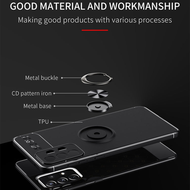 For Samsung Galaxy A73 Metal Ring Holder TPU Phone Case