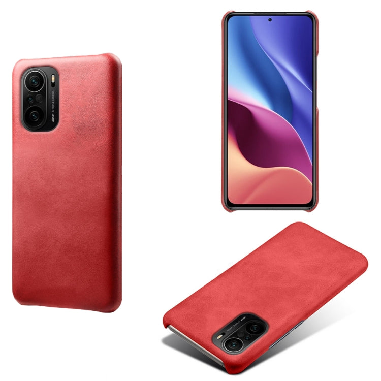 For Xiaomi Redmi K40 Calf Texture PC + PU Phone Case