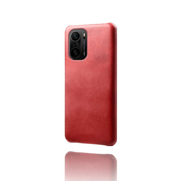 For Xiaomi Redmi K40 Calf Texture PC + PU Phone Case