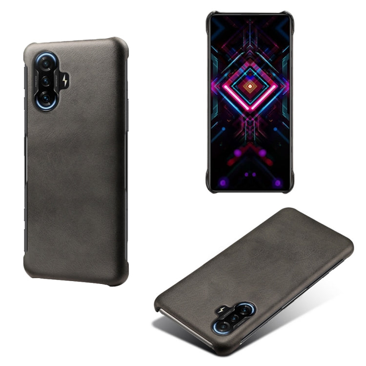For Xiaomi Redmi K40 Gaming Calf Texture PC + PU Phone Case