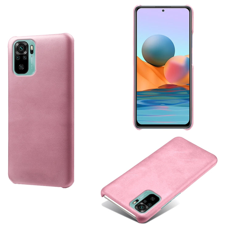For Xiaomi Redmi Note 10 4G Calf Texture PC + PU Phone Case