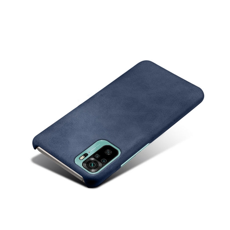 For Xiaomi Redmi Note 10 4G Calf Texture PC + PU Phone Case