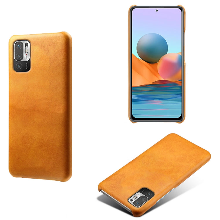 For Xiaomi Redmi Note 10 5G Calf Texture PC + PU Phone Case