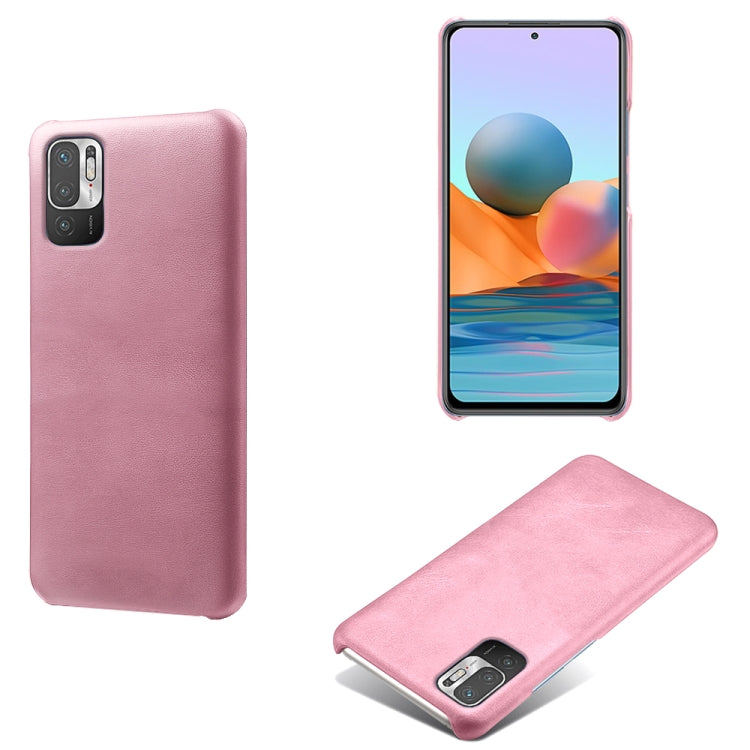 For Xiaomi Redmi Note 10 5G Calf Texture PC + PU Phone Case