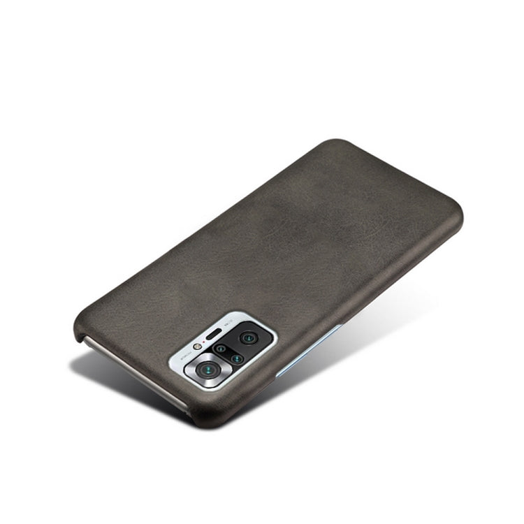 For Xiaomi Redmi Note 10 Pro 4G Calf Texture PC + PU Phone Case