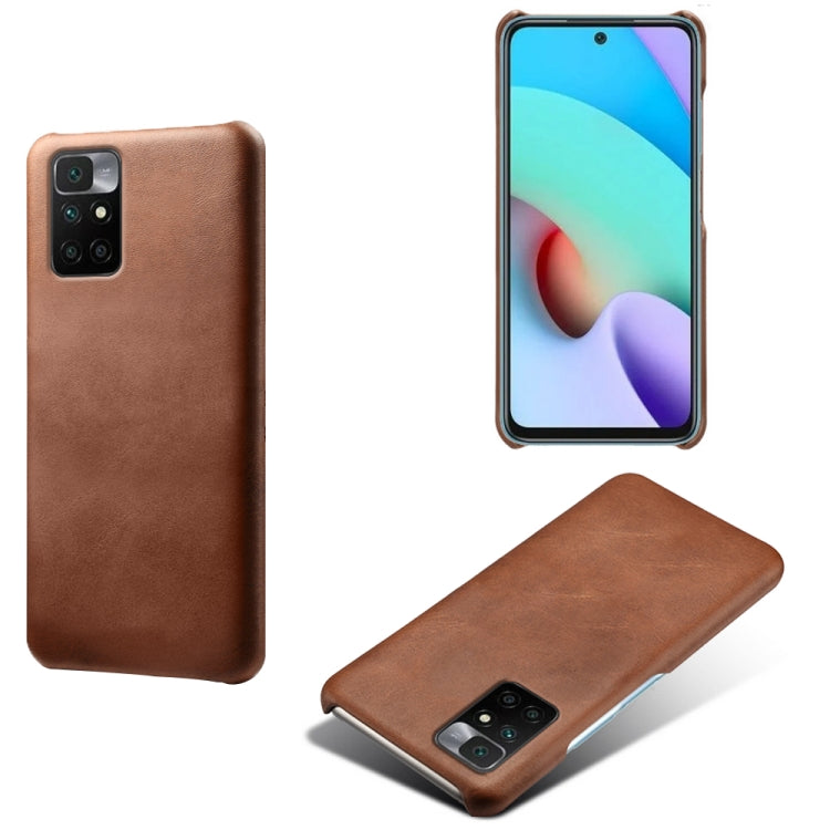 For Xiaomi Redmi 10 Calf Texture PC + PU Phone Case