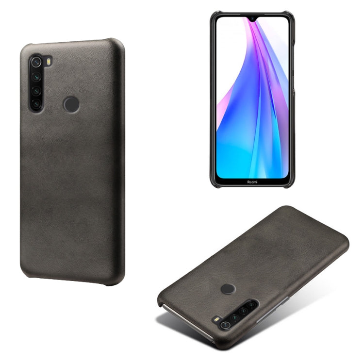 For Xiaomi Redmi Note 8T Calf Texture PC + PU Phone Case