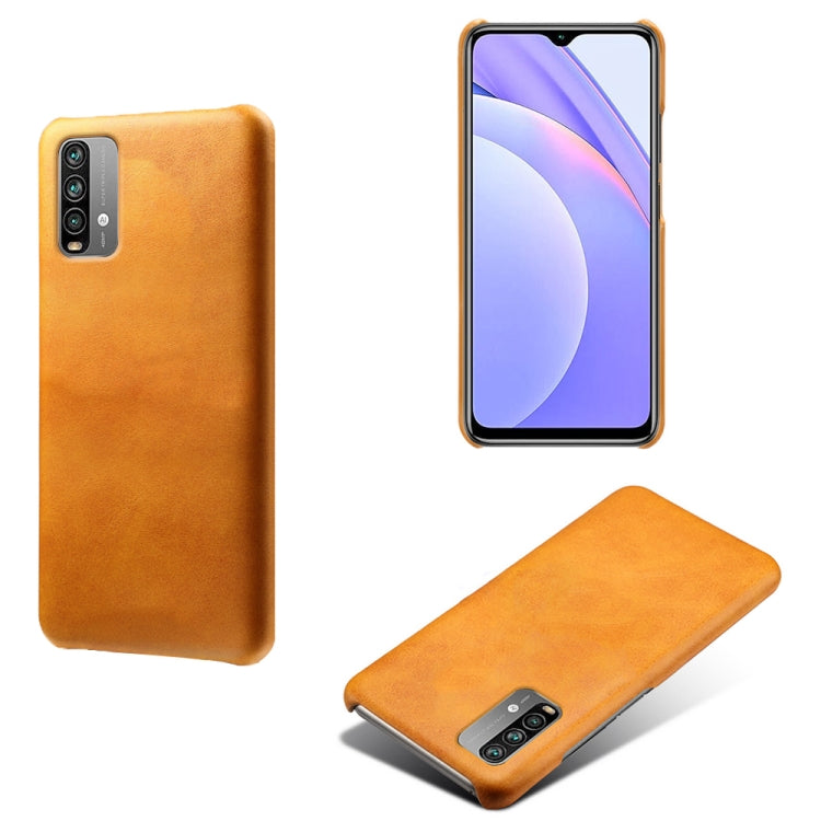 For Xiaomi Redmi Note 9 4G Calf Texture PC + PU Phone Case