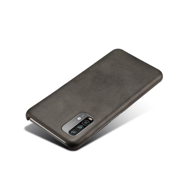 For Xiaomi Redmi Note 9 4G Calf Texture PC + PU Phone Case