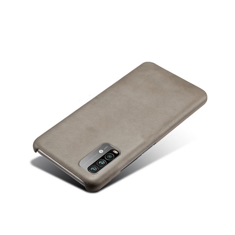 For Xiaomi Redmi Note 9 4G Calf Texture PC + PU Phone Case