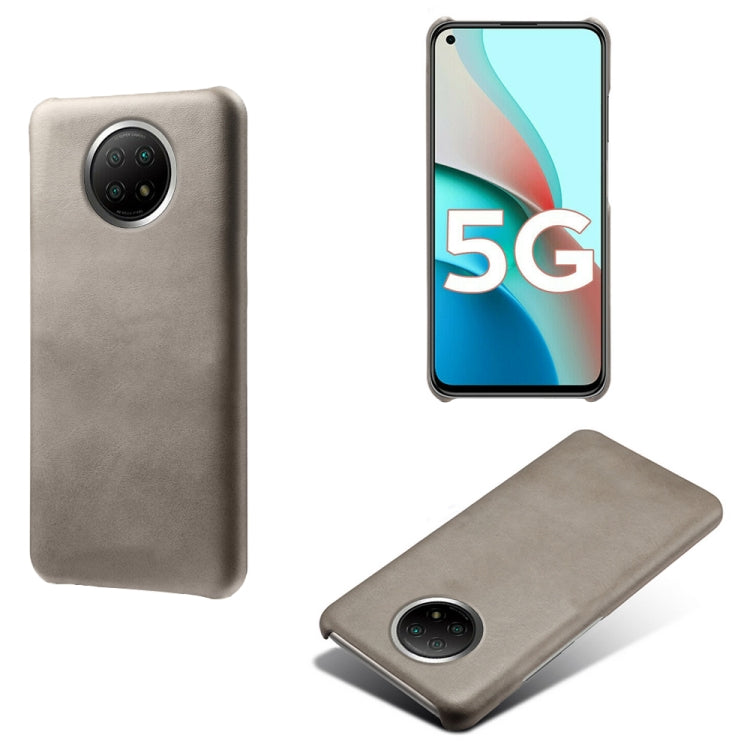 For Xiaomi Redmi Note 9 5G Calf Texture PC + PU Phone Case