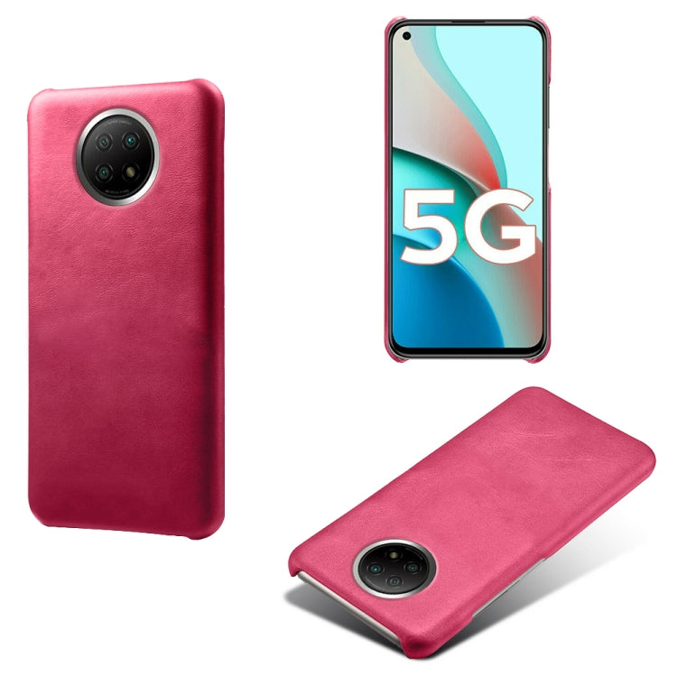 For Xiaomi Redmi Note 9 5G Calf Texture PC + PU Phone Case