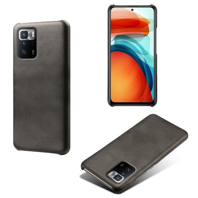 For Xiaomi Redmi Note 10 Pro 5G CN Version Calf Texture PC + PU Phone Case