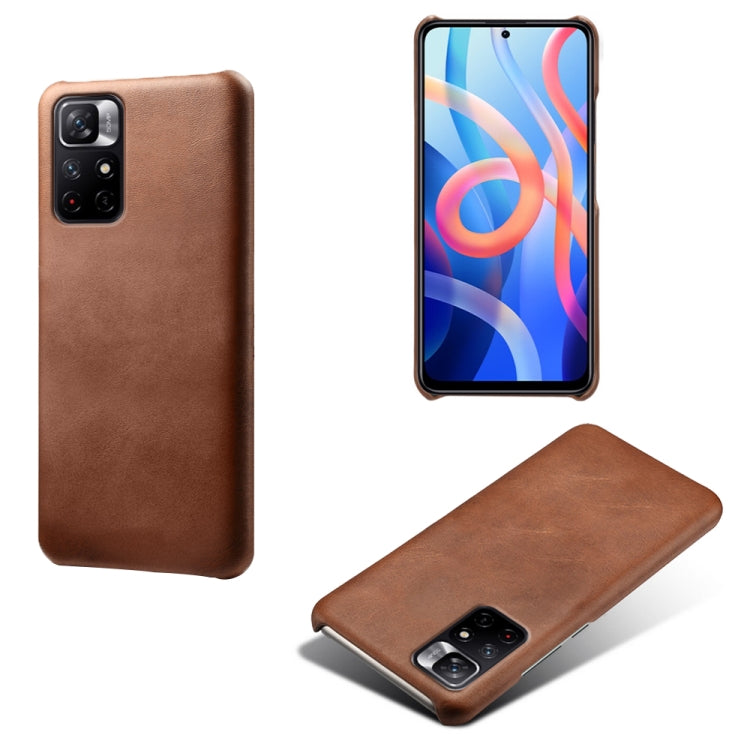 For Xiaomi Redmi Note 11 5G Calf Texture PC + PU Phone Case