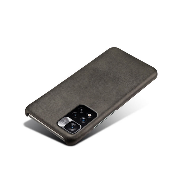For Xiaomi Redmi Note 11 Pro+ Calf Texture PC + PU Phone Case