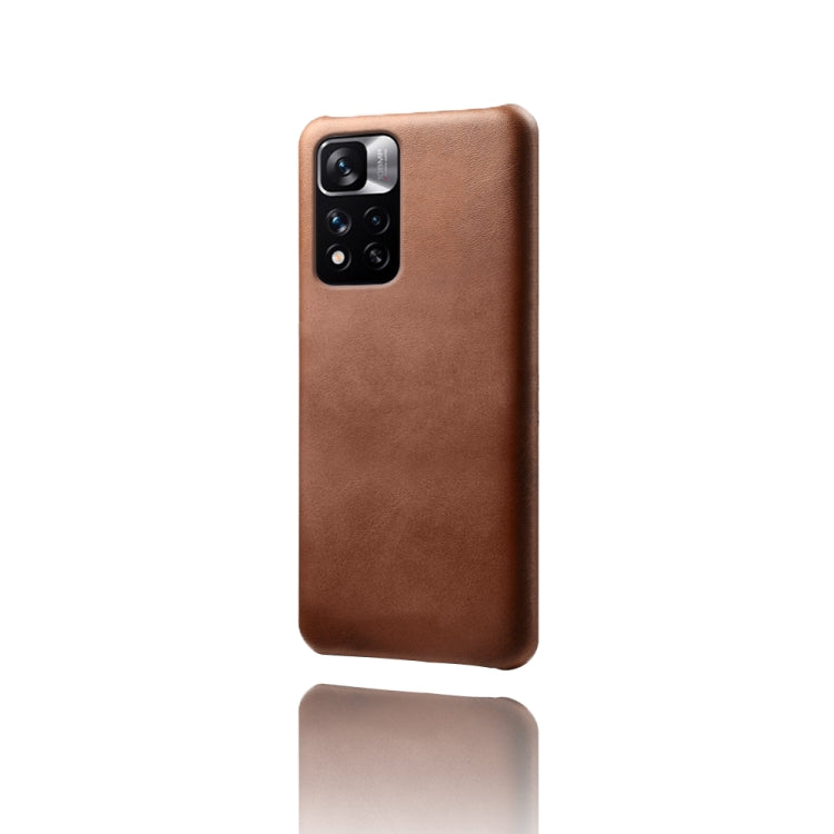 For Xiaomi Redmi Note 11 Pro+ Calf Texture PC + PU Phone Case