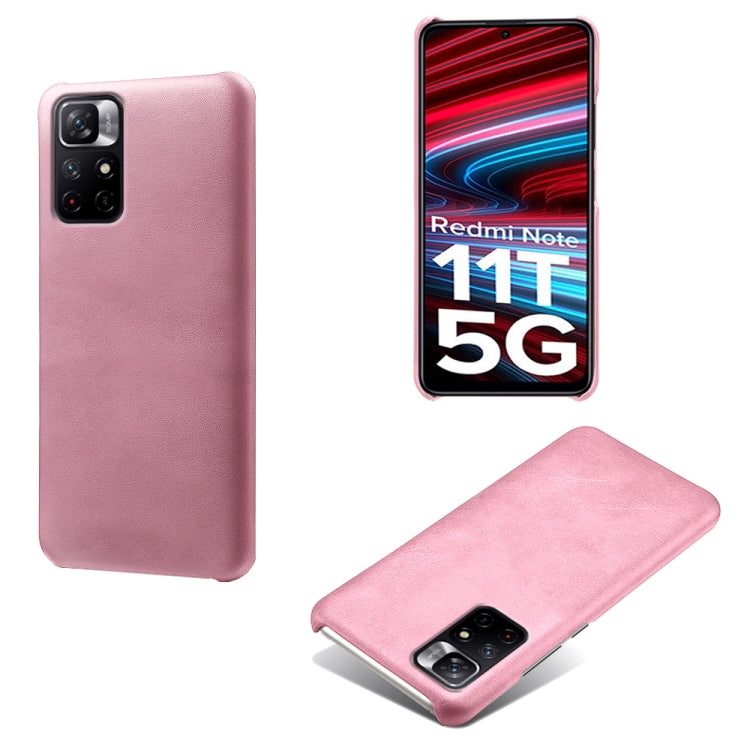 For Xiaomi Redmi Note 11T 5G Calf Texture PC + PU Phone Case