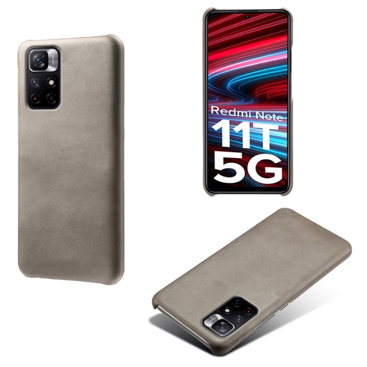 For Xiaomi Redmi Note 11T 5G Calf Texture PC + PU Phone Case