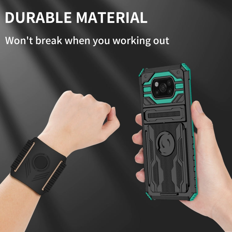 For Xiaomi Poco X3 Armor Wristband Phone Case