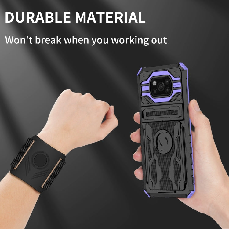 For Xiaomi Poco X3 Armor Wristband Phone Case