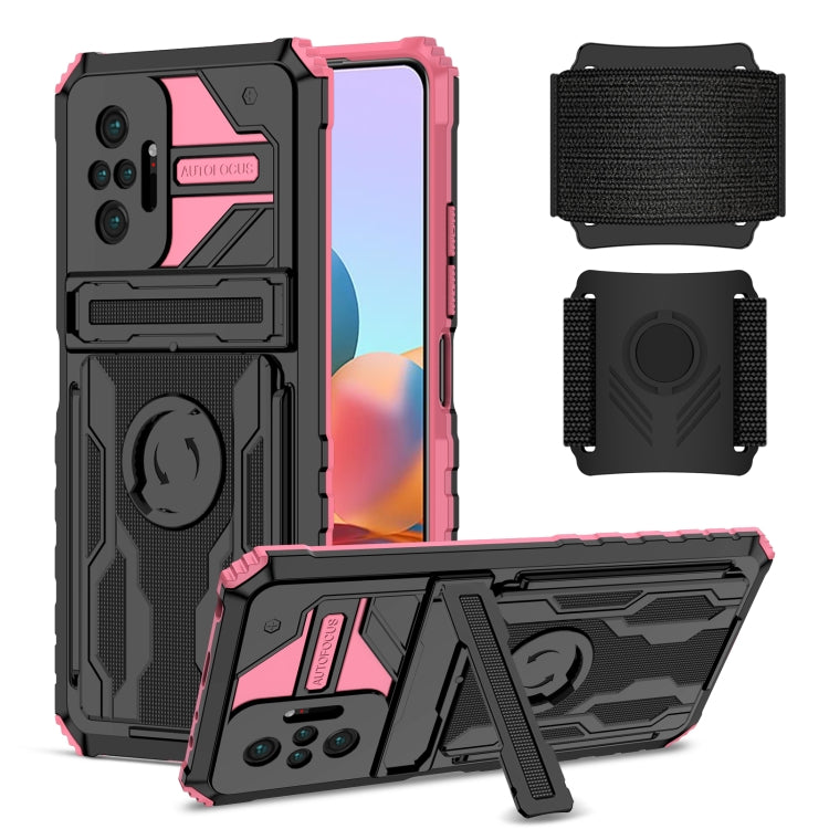 For Xiaomi Redmi Note 10 Pro Armor Wristband Phone Case