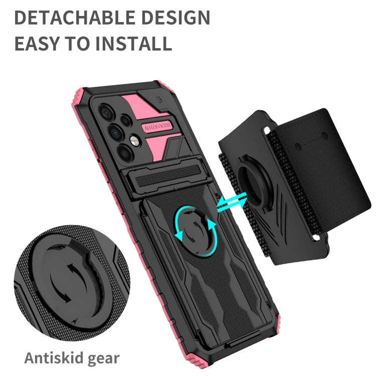 For Samsung Galaxy A52 5G Armor Wristband Phone Case