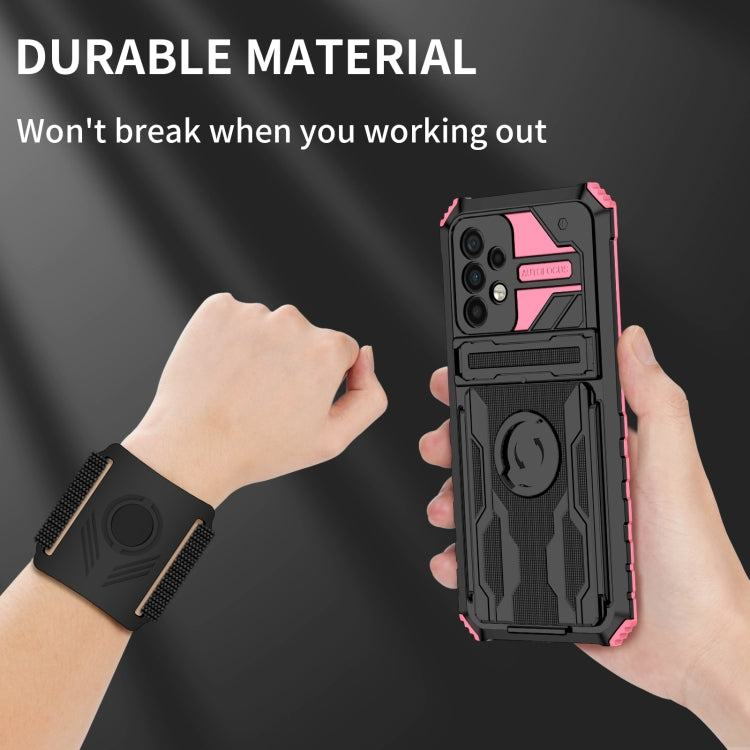 For Samsung Galaxy A52 5G Armor Wristband Phone Case