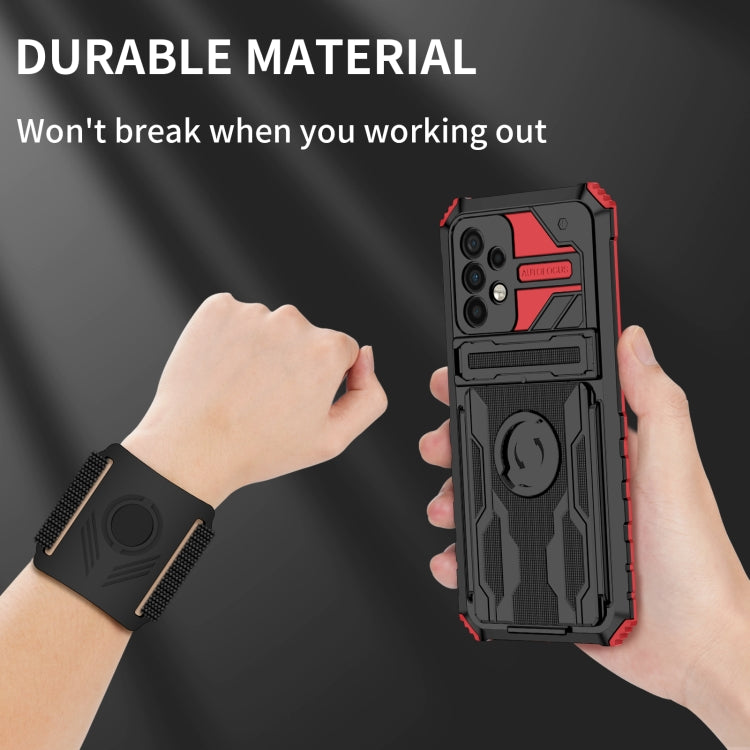 For Samsung Galaxy A52 5G Armor Wristband Phone Case