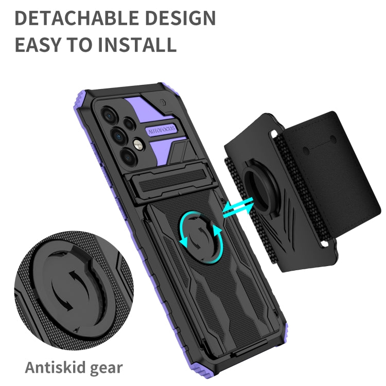For Samsung Galaxy A52 5G Armor Wristband Phone Case