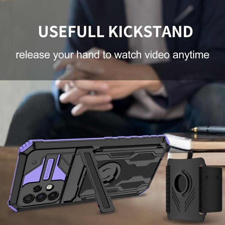 For Samsung Galaxy A52 5G Armor Wristband Phone Case