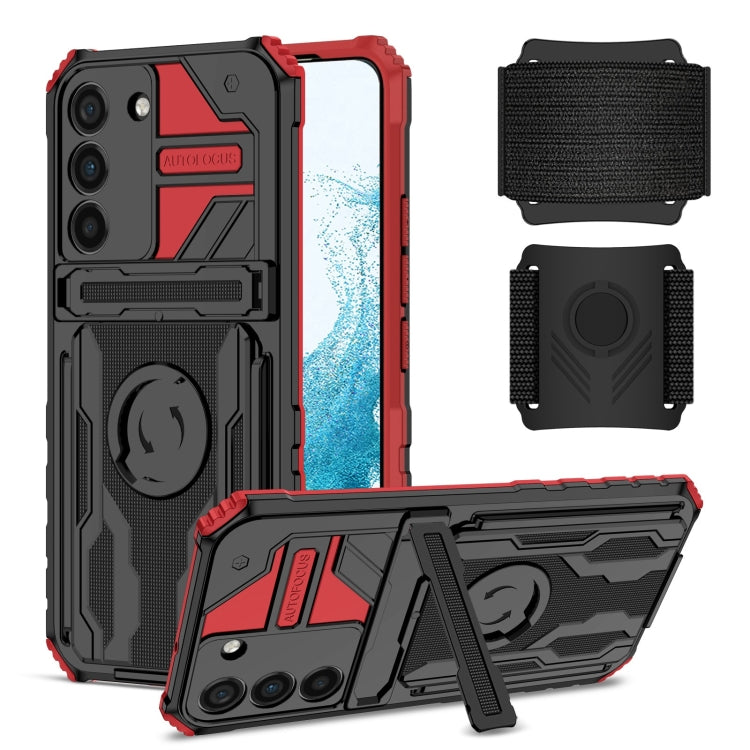 For Samsung Galaxy S22 5G Armor Wristband Phone Case