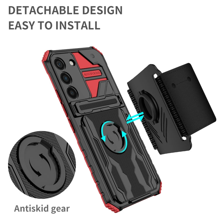 For Samsung Galaxy S22 5G Armor Wristband Phone Case