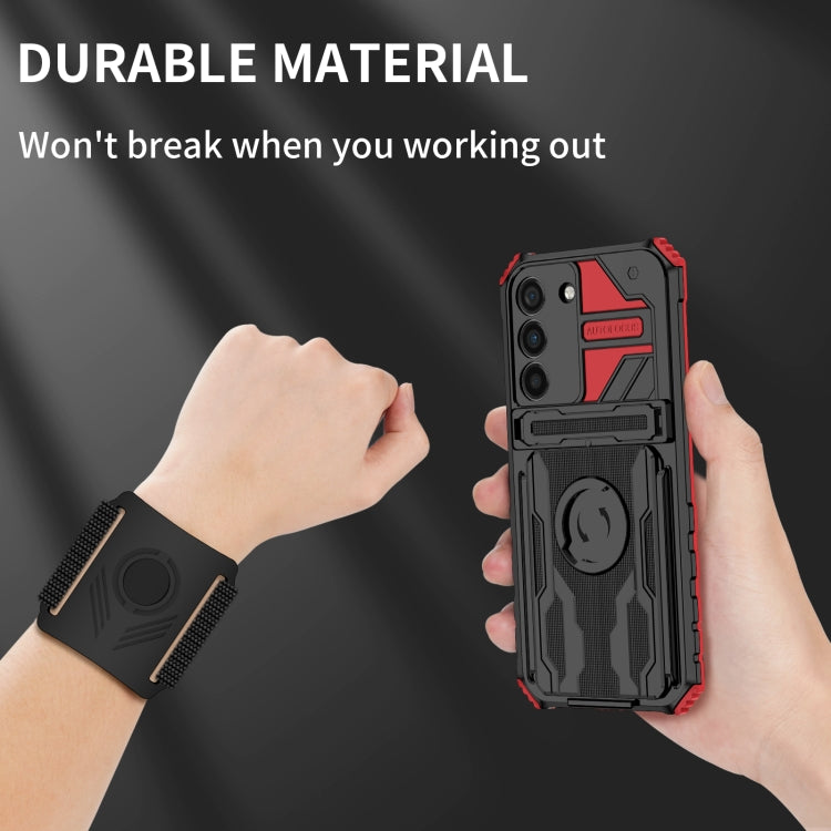For Samsung Galaxy S22 5G Armor Wristband Phone Case