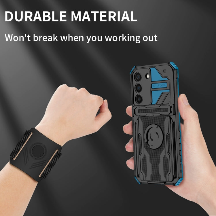 For Samsung Galaxy S22 5G Armor Wristband Phone Case