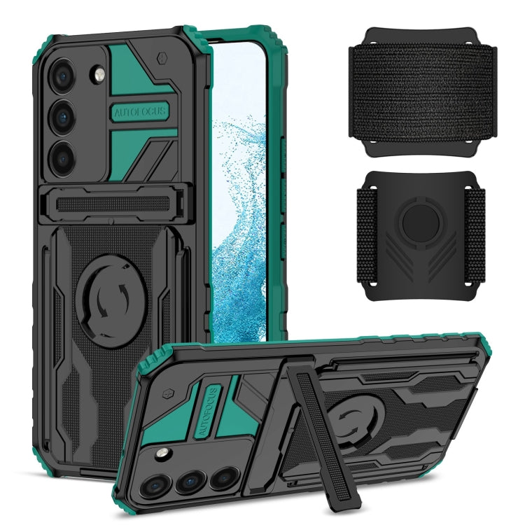 For Samsung Galaxy S22 5G Armor Wristband Phone Case