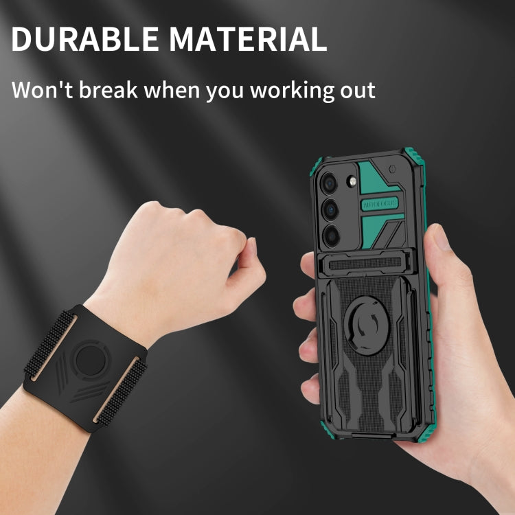 For Samsung Galaxy S22 5G Armor Wristband Phone Case