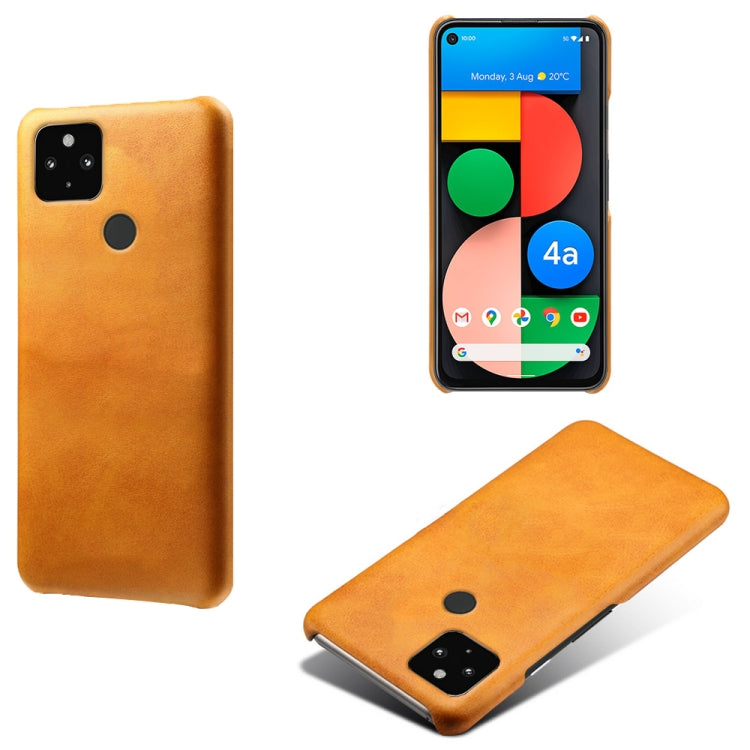 For Google Pixel 4a 5G Calf Texture PC + PU Phone Case