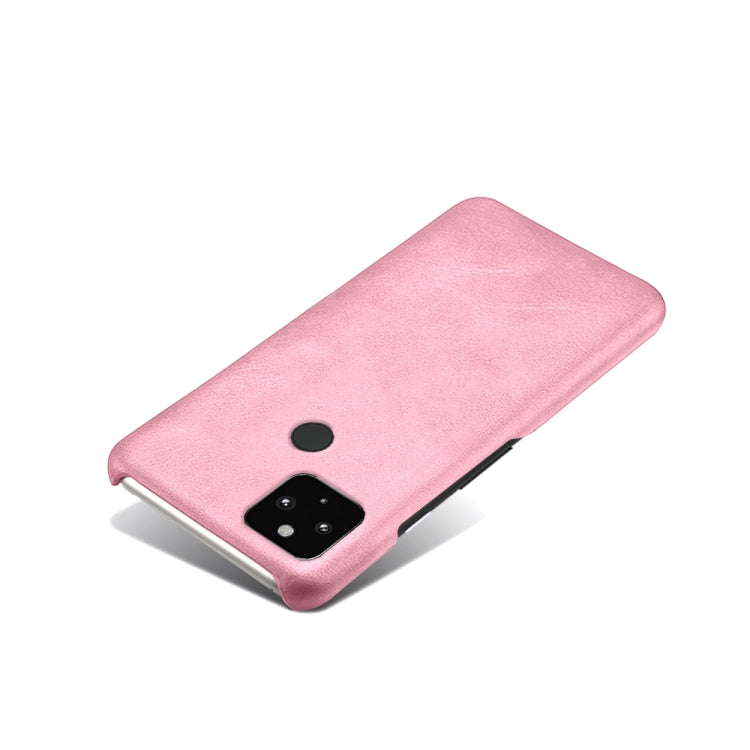 For Google Pixel 4a 5G Calf Texture PC + PU Phone Case