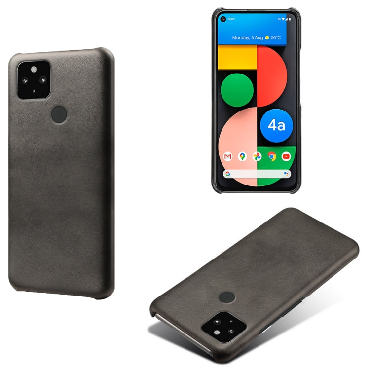 For Google Pixel 4a 5G Calf Texture PC + PU Phone Case